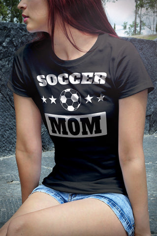 Soccer Mom Women's short sleeve t-shirt (White Print on Dark Colors) - 2cooldesigns