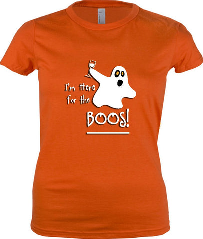 Women's - I'm Here For The Boos Tshirt, American Apparel Women's Tshirt - 2cooldesigns