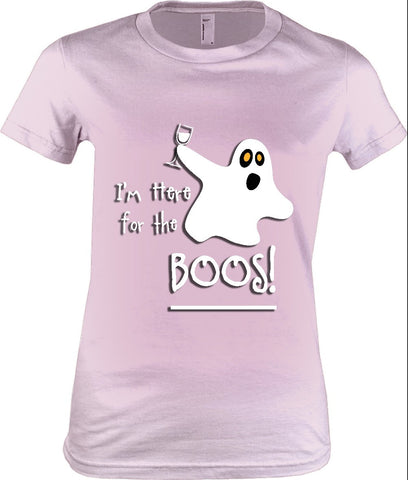 Women's - I'm Here For The Boos Tshirt, American Apparel Women's Tshirt - 2cooldesigns
