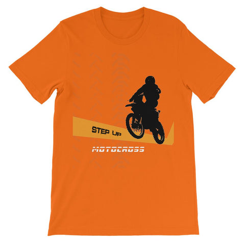 Motocross Orange and Black Kids TShirt - 2cooldesigns