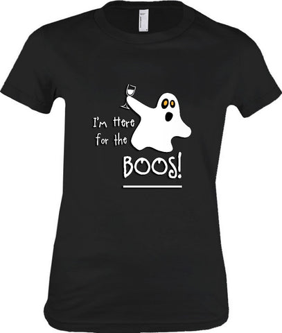 Women's - I'm Here For The Boos Tshirt, American Apparel Women's Tshirt - 2cooldesigns