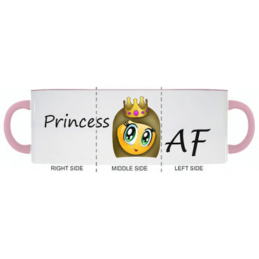 PRINCESS 👸🏻 AF Accent Coffee Mug - 2cooldesigns