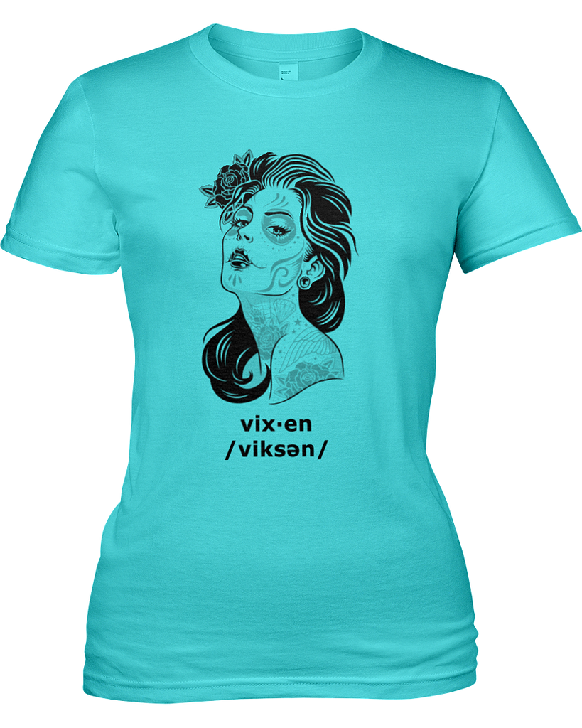 Vixen Women's Tshirt, American Apparel Girly Tee 2012 - 2cooldesigns