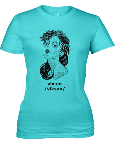 Vixen Women's Tshirt, American Apparel Girly Tee 2012 - 2cooldesigns
