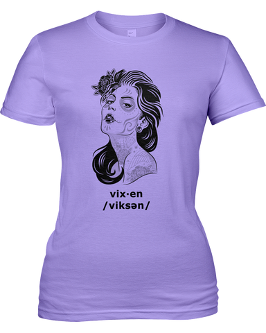 Vixen Women's Tshirt, American Apparel Girly Tee 2012 - 2cooldesigns
