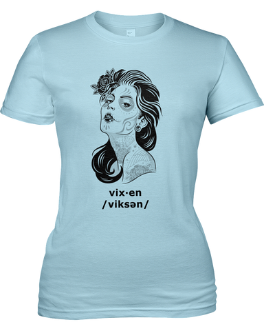 Vixen Women's Tshirt, American Apparel Girly Tee 2012 - 2cooldesigns