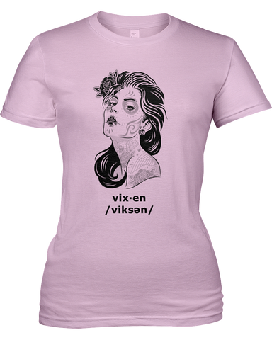 Vixen Women's Tshirt, American Apparel Girly Tee 2012 - 2cooldesigns