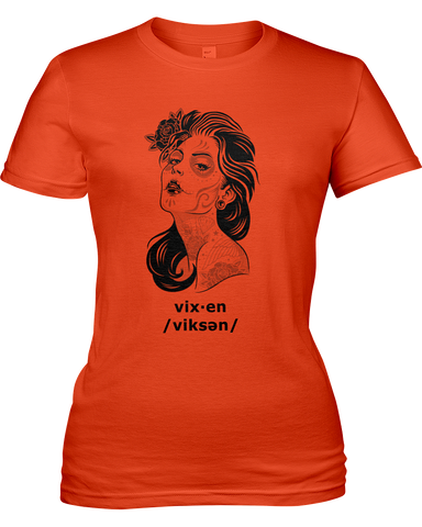 Vixen Women's Tshirt, American Apparel Girly Tee 2012 - 2cooldesigns
