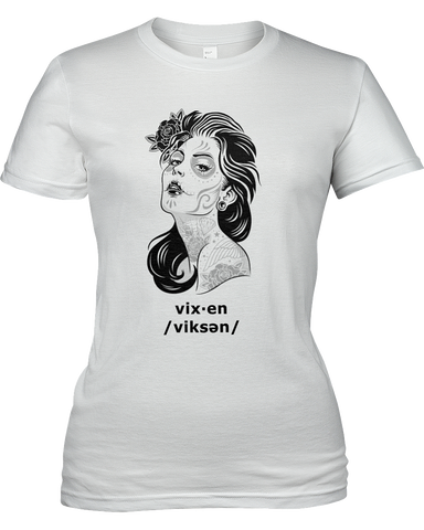Vixen Women's Tshirt, American Apparel Girly Tee 2012 - 2cooldesigns