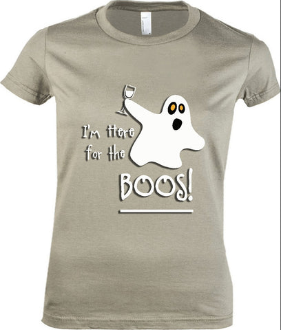 Women's - I'm Here For The Boos Tshirt, American Apparel Women's Tshirt - 2cooldesigns