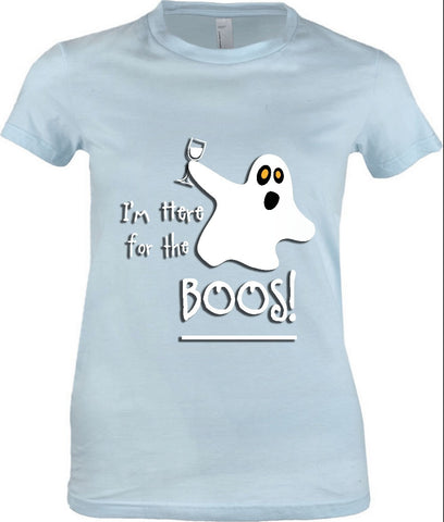 Women's - I'm Here For The Boos Tshirt, American Apparel Women's Tshirt - 2cooldesigns
