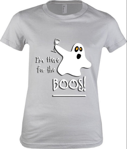 Women's - I'm Here For The Boos Tshirt, American Apparel Women's Tshirt - 2cooldesigns