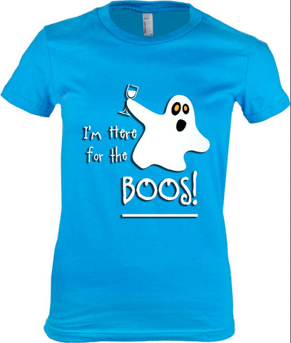 Women's - I'm Here For The Boos Tshirt, American Apparel Women's Tshirt - 2cooldesigns