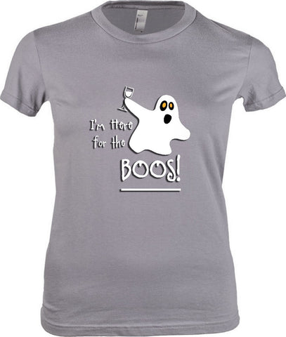 Women's - I'm Here For The Boos Tshirt, American Apparel Women's Tshirt - 2cooldesigns
