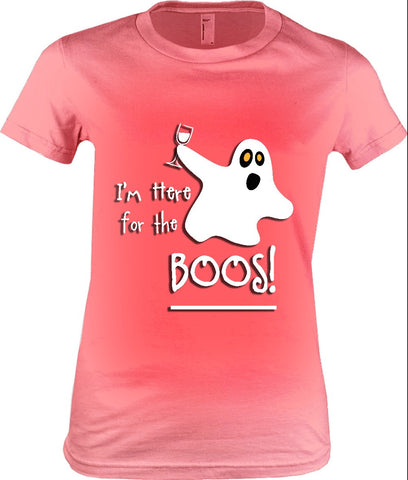 Women's - I'm Here For The Boos Tshirt, American Apparel Women's Tshirt - 2cooldesigns