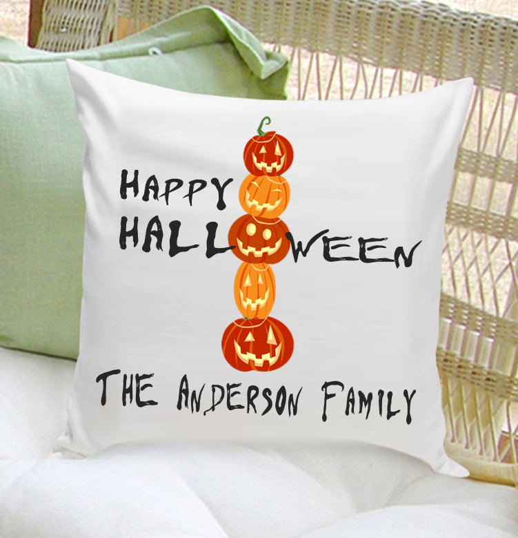 Personalized Halloween Throw Pillows - Pumpkins - 2cooldesigns