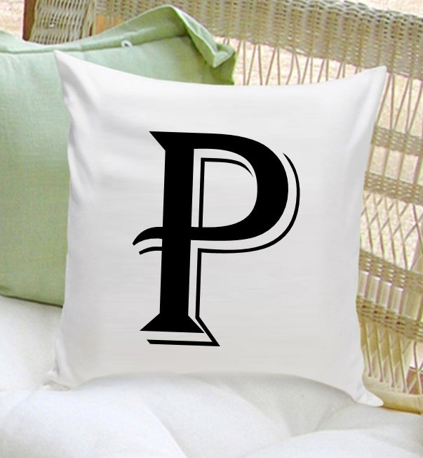 Personalized Initial Throw Pillow - 2cooldesigns