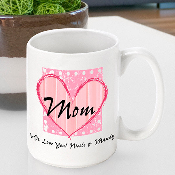 Mother's Day Coffee Mug - Shabby Chic Mom - 2cooldesigns