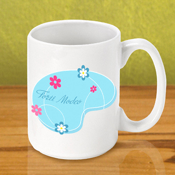 Gleeful Coffee Mug - Blue - 2cooldesigns