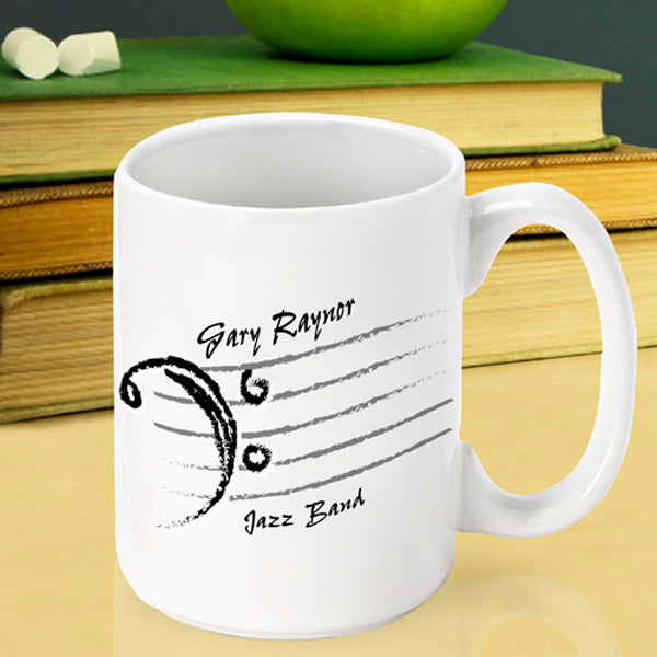 Teacher Coffee Mug - Bass Clef - 2cooldesigns