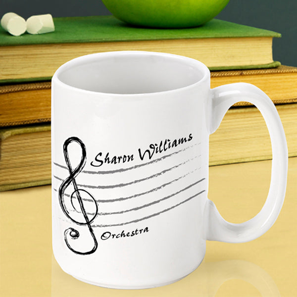 Teacher Coffee Mug - Treble Cleff - 2cooldesigns