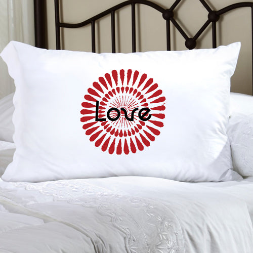 Felicity Bouncy Bouquet Pillow Case - Burgundy BB6 - 2cooldesigns