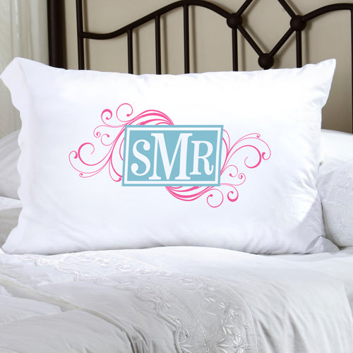 Felicity Cheerful Monogram Pillow Case - CM 1 - 2cooldesigns