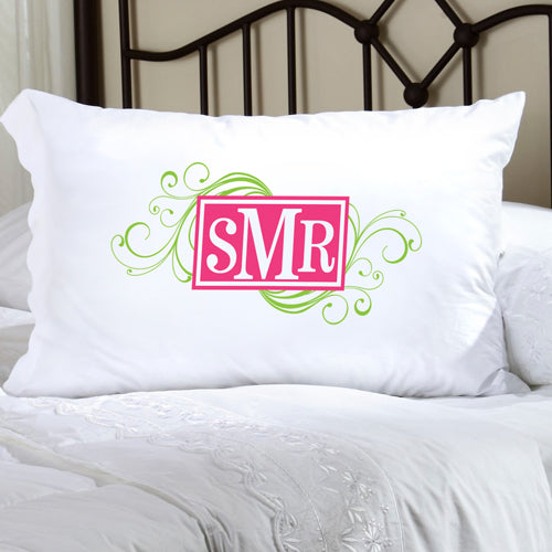 Felicity Cheerful Monogram Pillow Case - CM 7 - 2cooldesigns