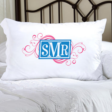 Felicity Cheerful Monogram Pillow Case - CM 8 - 2cooldesigns