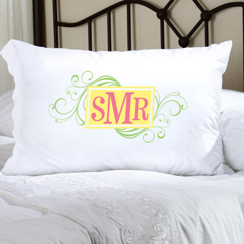 Felicity Cheerful Monogram Pillow Case - CM 9 - 2cooldesigns