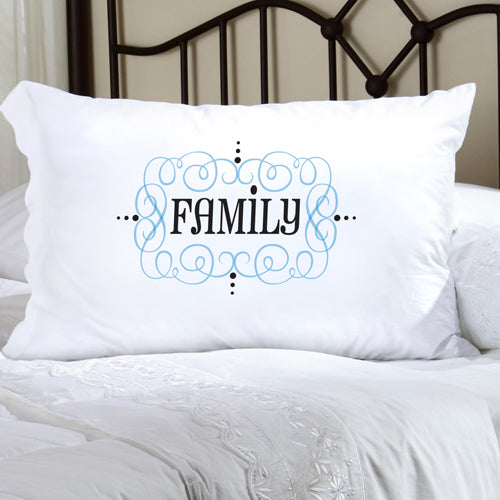 Felicity Glamour Girl Pillow Case - Light Blue/Black - 2cooldesigns