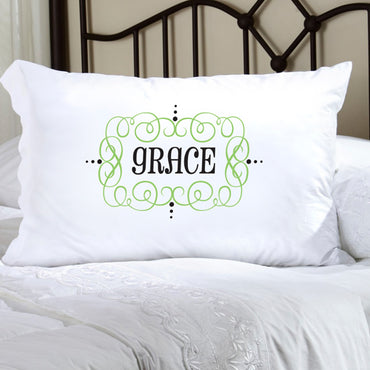 Felicity Glamour Girl Pillow Case - Grey/Black - 2cooldesigns