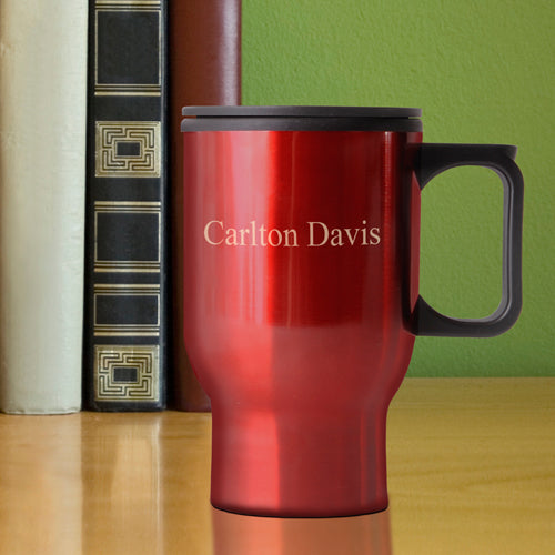 Travel Mug - Red - 2cooldesigns