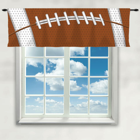 Football Theme Window Curtain - 2cooldesigns