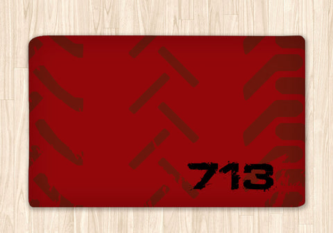 Motocross Area Rug Personalized, Red - 2cooldesigns