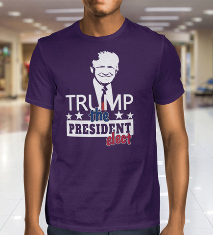 TRUMP, The President Elect, Short sleeve men's t-shirt, Dark Colors - 2cooldesigns