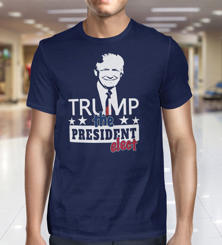 TRUMP, The President Elect, Short sleeve men's t-shirt, Dark Colors - 2cooldesigns