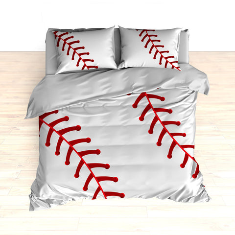 Baseball Stitches Bedding, Personalized Comforter or Duvet - 2cooldesigns