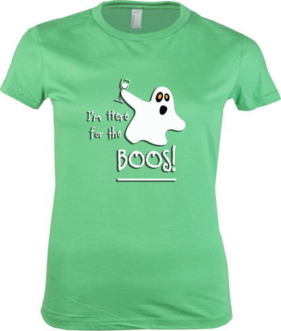 Women's - I'm Here For The Boos Tshirt, American Apparel Women's Tshirt - 2cooldesigns