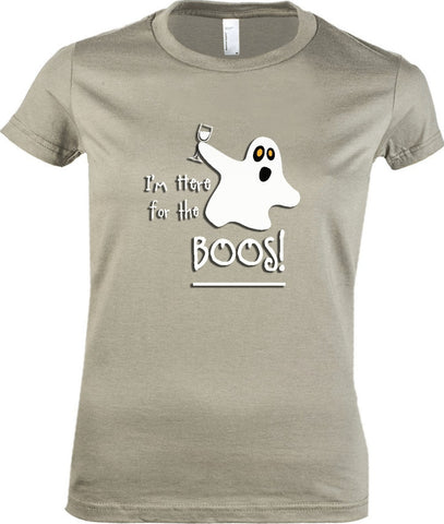 Women's - I'm Here For The Boos Tshirt, American Apparel Women's Tshirt - 2cooldesigns