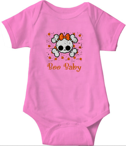 Boo Baby Onsies, Skull and Bones Pullover for Babies and Toddlers - 2cooldesigns