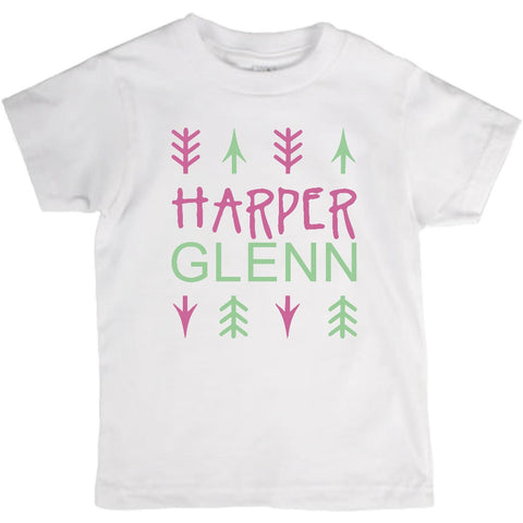 Arrows and Name, Monogram Toddler Tshirt - 2cooldesigns