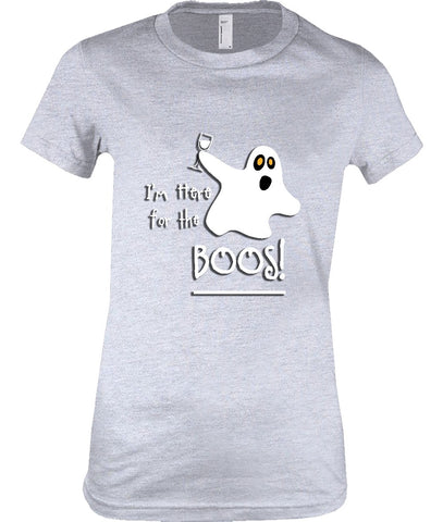 Women's - I'm Here For The Boos Tshirt, American Apparel Women's Tshirt - 2cooldesigns