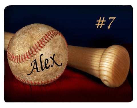 Custom Baseball Fuzzy Area Rug, Personalized, Orange - 2cooldesigns