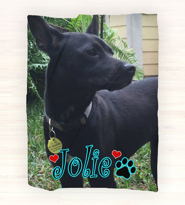 Pet Photo Fleece Blanket - Personalized Pet Blanket, Personalized Throw Blanket - Gift Ideas - 2cooldesigns