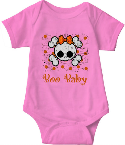 Boo Baby Onsies, Skull and Bones Pullover for Babies and Toddlers - 2cooldesigns