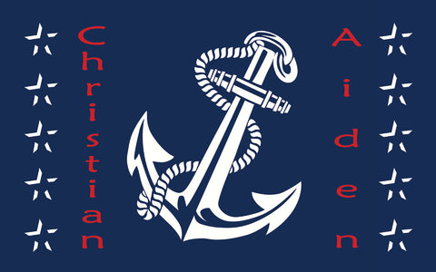 Nautical Anchor Area Rug Custom, Personalized Area Rugs and Mats - 2cooldesigns