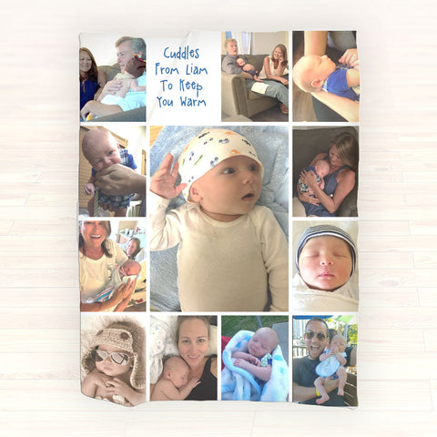 Personalized Photo Fleece Blanket - Picture Blanket, Personalized Throw Blanket - Gift Ideas - 2cooldesigns