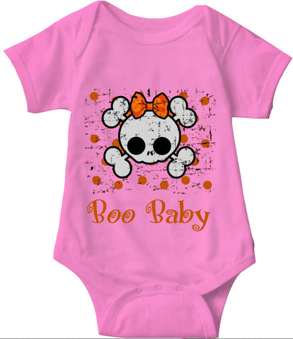 Boo Baby Onsies, Skull and Bones Pullover for Babies and Toddlers - 2cooldesigns