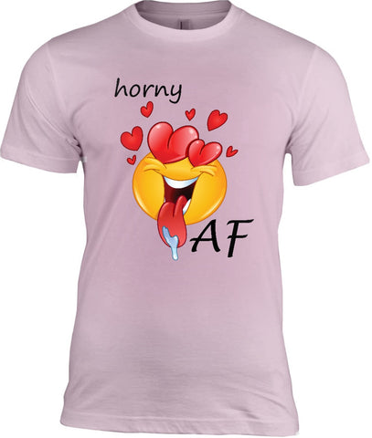 Horny AF Emoji T-Shirt, Tee Shirts with Emoticons - 2cooldesigns